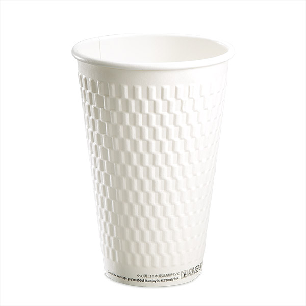 16oz (Granule) Embossed Double Wall Hot Cups