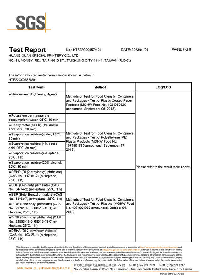 SGS Test Report 7